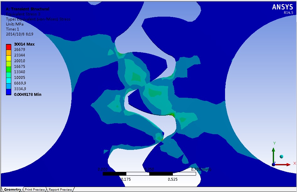 ¶Ô΢СģÊýÔ²Öù³ÝÂÖ¸±µÄÓÐÏÞÔª·ÖÎö